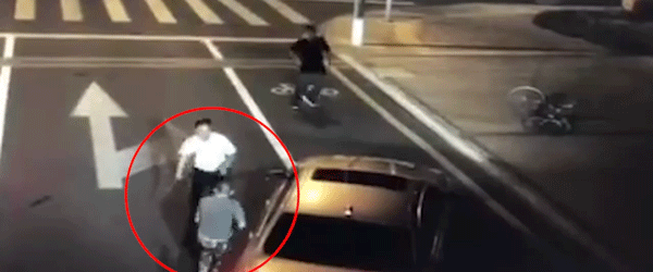 昆山街頭砍人命案細節(jié)：騎電動車男嫌犯脖子等多處被刀砍傷