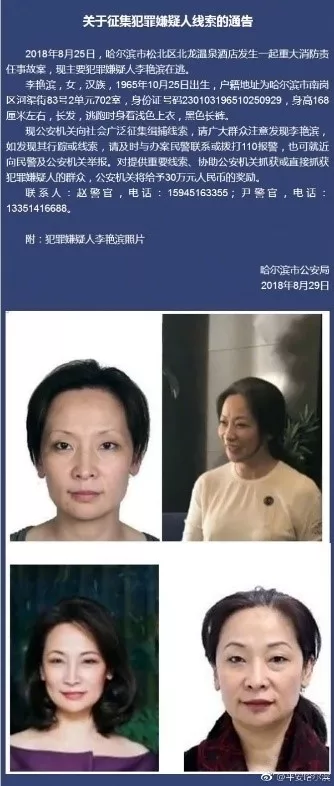 起底哈尔滨酒店大火嫌犯:产业众多 人称社会四姐