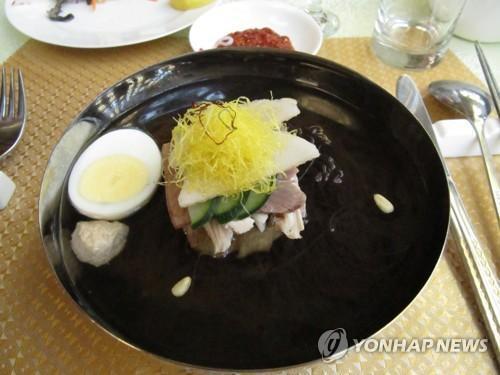平壤玉流館冷面。圖片來(lái)源： 韓聯(lián)社。