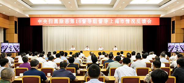 中央掃黑除惡第16督導(dǎo)組向上海市反饋督導(dǎo)情況