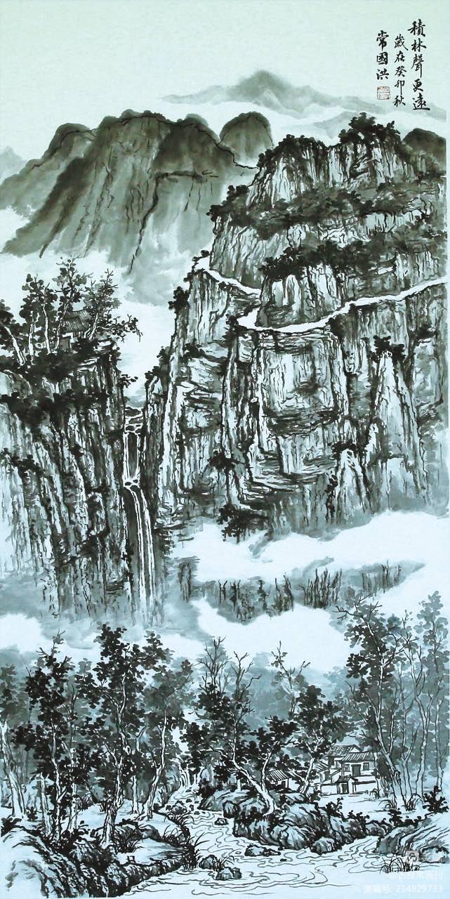 墨道修心——古良常山水画会5周年作品展暨中国画名家邀请展(上)(图78)