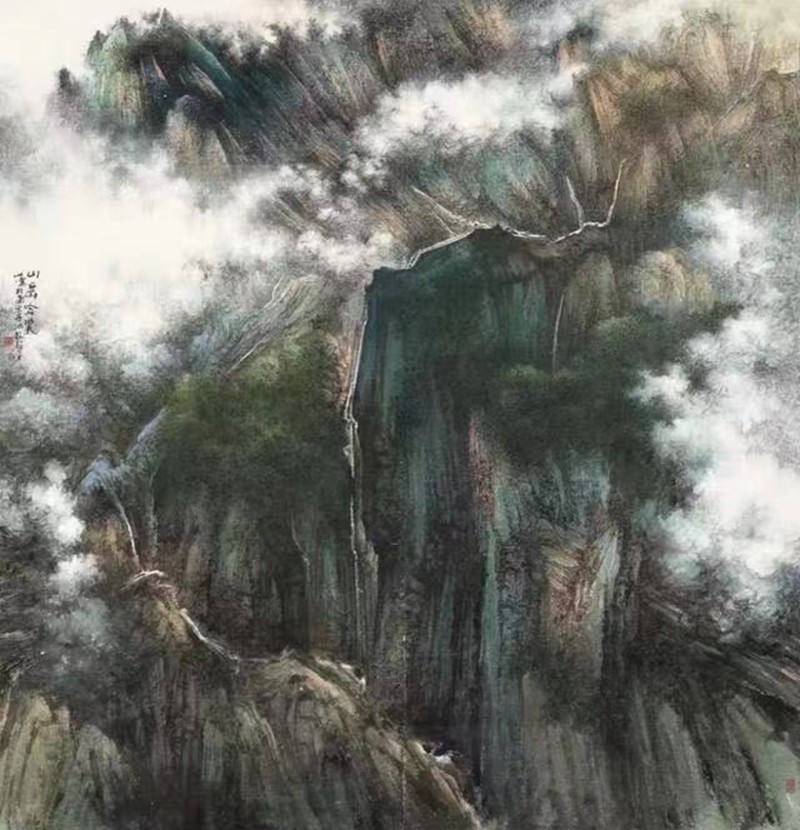 杨耀宁作品 图16：山岳吟啸.jpg