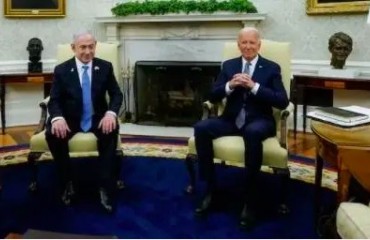美国总统与以色列总理举行会谈 讨论加沙停火问题