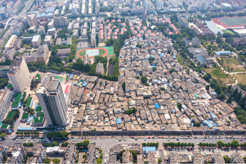 2022年9月衛(wèi)崗?fù)跣l(wèi)片區(qū)吳夾衖拆遷區(qū)域航拍圖