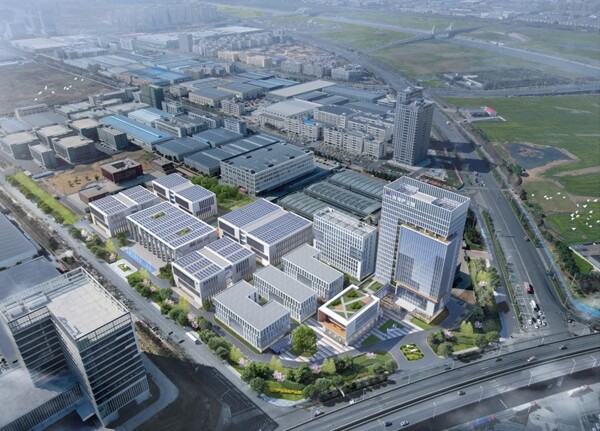 圖為運河公司規(guī)劃建設的光電產業(yè)園（效果圖）