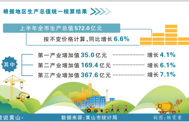 穩(wěn)中有進進中向好——黃山市經(jīng)濟運行半年報解析