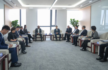 普陀区领导会见GE航空航天全球副总裁