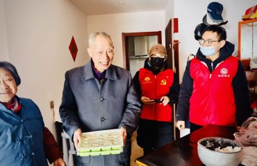 蓮花中心：冬至餃香暖鄰里黨群同心護(hù)夕陽(yáng)