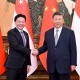習(xí)近平會見新加坡總理黃循財