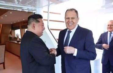 金正恩會見俄羅斯外長拉夫羅夫