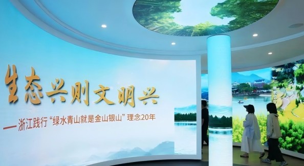 浙江践行“绿水青山就是金山银山”理念20年艺术展开幕
