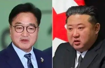 與韓國(guó)會(huì)議長(zhǎng)碰面，金正恩只說(shuō)了一個(gè)字