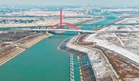 雪中引江濟(jì)淮工程廬江段