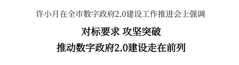 全市数字政府2.0建设工作推进会召开