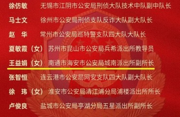 喜報(bào)！海安1人獲評(píng)江蘇“最美基層民警”