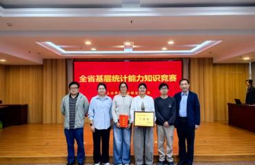 黄山市代表队荣获全省基层统计能力知识竞赛团体一等奖
