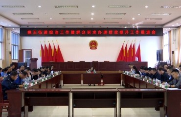 姚王街道召开群众诉求办理质效提升推进会