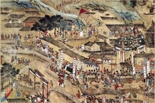 穿越到明代古画中去看灯