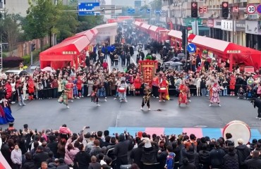 温州千年瞿溪会市热闹开市