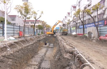 改善城市生态 城区污水管网加快建设