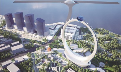 上海將建世界最高無軸摩天輪 “上海之門”落戶寶山濱江