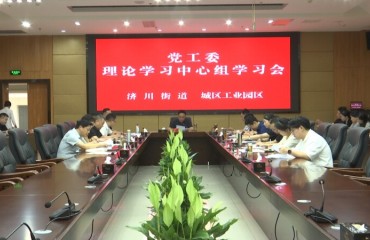 济川街道、城区工业园区召开理论学习中心组学习会