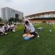 红十字会应急救护培训走进军训操场