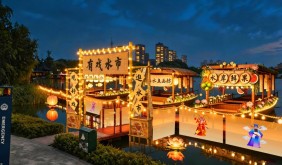 凤城河畔晚风至｜有戏水市，藏着泰州惬意夏夜